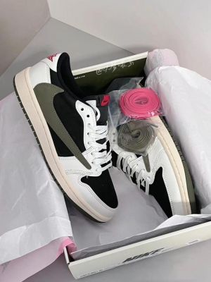 Jordan 1 low Travis Scott olive for men 361