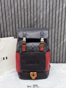 Coach_058-1_Black-Red_Track_Unisex_Large_Backpack_With_OriginalCarryBag_DustCover