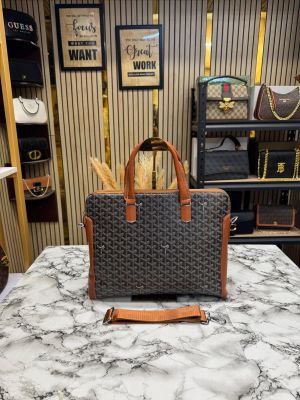 Goyar.d premium quality laptop bag in ian canvas with strap (gy2050-5 yellow)