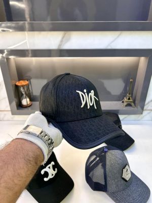 Christian Dio r Monogram Print Premium Black Cap F3494-A1
