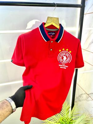Us Polo Red Collar Neck Premium T-shirt F2837-RE