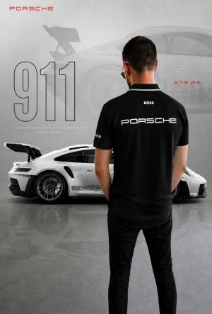  PORCHE BOSS IMPORTED STORE ARTICLE POLO T-SHIRT