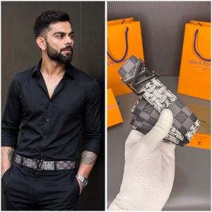 Loui_s Vuitton grey LV-008 premium quality belt with og box card dust bag and carry bag