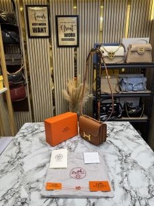 Herm_s Constance Bag Mini  Constance 18 style (brown)