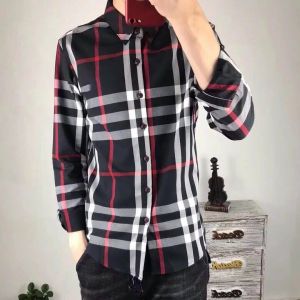 Burberr_y Premium Box Pack Black Checks Shirt