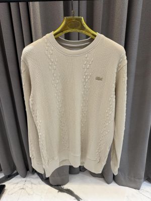 No return Lacost_e imported sweatshirt cream 