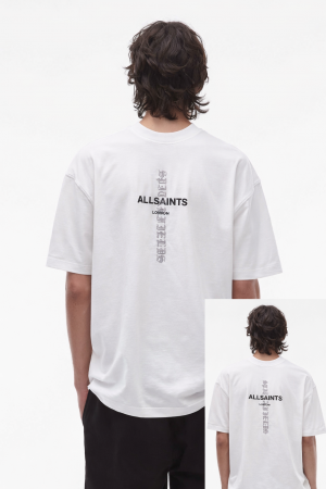 All_saints imported Oversized Tshirt white 