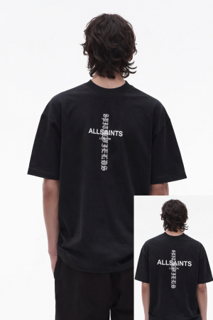 All_saints imported Oversized Tshirt Black 