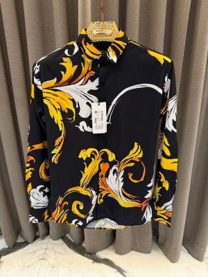 Versace Couture Full Design Shirt Black Gold
