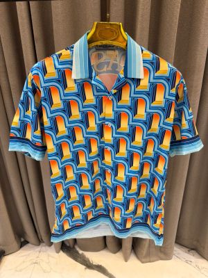Casablanca Sky Blue Printed Shirt