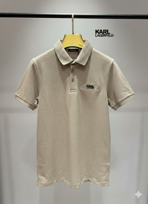 Karl_Legarfield Chest Logo Polo T-shirt