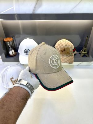 Gucc i Logo Monogram Print Premium Cap F3490-A2