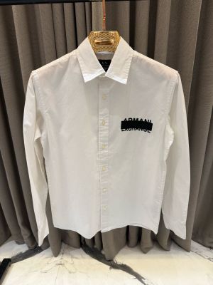  Arman_i Exchange Chest Logo Full Sleeves Shirt White