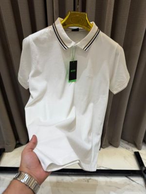 No Return Hugo_Boss Chest Logo Polo T-shirt White 