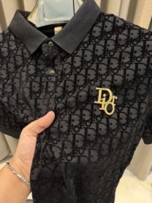 Dio_r Embossed Monogram Imported Polo