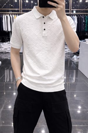 Balenciag_a Imported White Polo