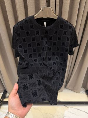 Amir_i Full Monogram Round Neck T-shirt Black 