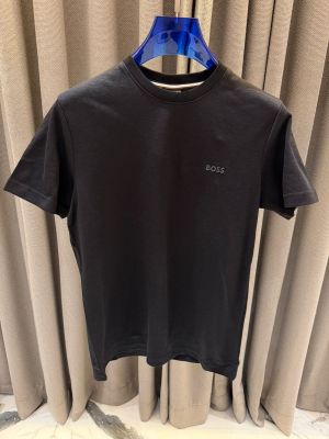 Boss Chest Logo Round Neck T-shirt Black