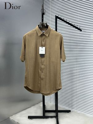 Christian Dio_r Box Pack Half Sleeves Shirt Brown