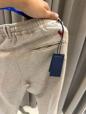 Ralp_h_lauren signature logo trousers beige