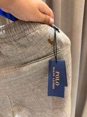 _lauren signature logo trousers brown