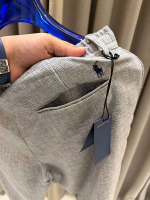 _lauren trouser grey blue logo