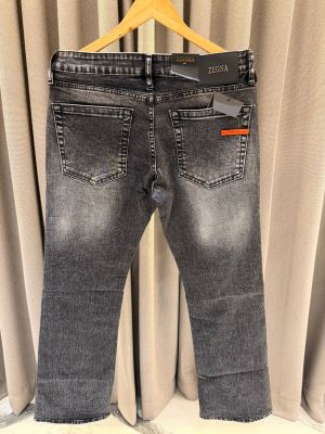 Zegna Premium Denim Charcoal Grey
