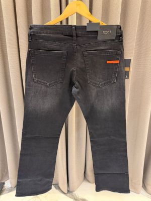 Zegna Premium Denim Charcoal Black 