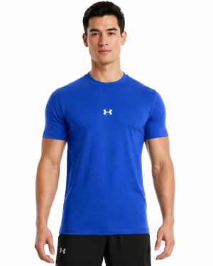 Under Armou_r Round Neck T-shirt Blue