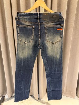Zegna Premium Denim Green Shaded