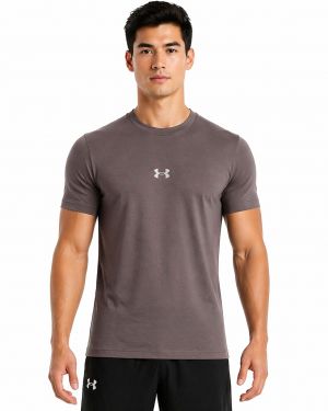 Under Armou_r Round Neck T-shirt Dark Grey