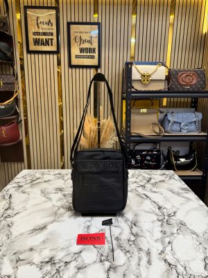 Hugo_Boss Compact Messenger Bag Full Black Edition (82014-B)
