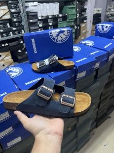 Birkenstock Arizona navy blue suede