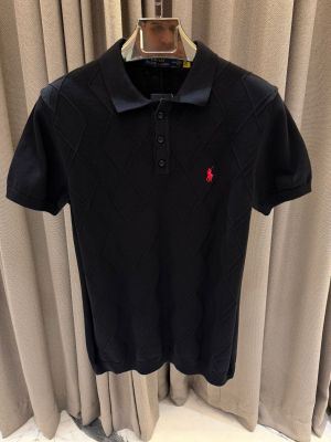 No return Ralp_h Lauren Chest Logo Polo T-shirt Black 