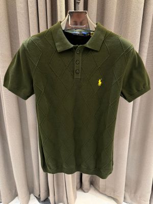 No return Ralp_h Lauren Chest Logo Polo T-shirt Olive Green 
