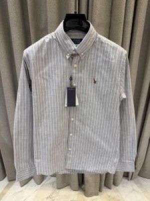 No return Ralp_h Lauren imported Lining shirt Grey 