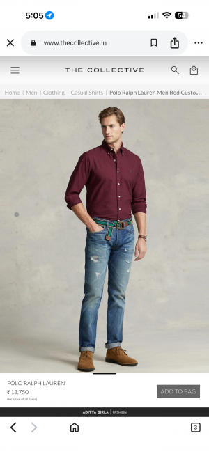 No return Ralp_h Lauren imported shirt Maroon