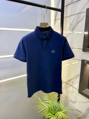 Arman_i Exchange Blue Polo Premium Collar Neck T-shirt F3617-BU