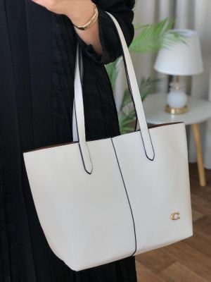 COAC_H NORTH LEATHER TOTE BAG WITH OG DUST BAG 