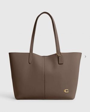 COAC_H NORTH LEATHER TOTE BAG WITH OG DUST BAG 