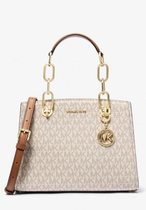 Michael_kors cynthia small signature logo satchel with box 315