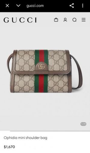 Gucc_i Ophidia mini shoulder bag With red magnetic box 790