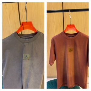 JORDA N Grey T SHIRT L -JORDA-N Red T SHIRT L