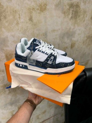 louiss vouittion Trainer Blue Sneakers