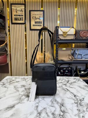Calvin_Klein Ck Monogram Stripe Messenger Bag (9917)