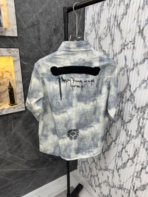 Chrome Hearts 100% Imported Fabric Very Premium Off Shoulder Shirt CS363