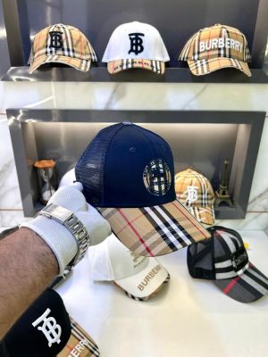 Burberr y Navy Embroidery Logo Premium Cap F3489-A4