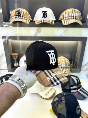 Burberr y Black Embroidery Logo Premium Cap F3489-A2