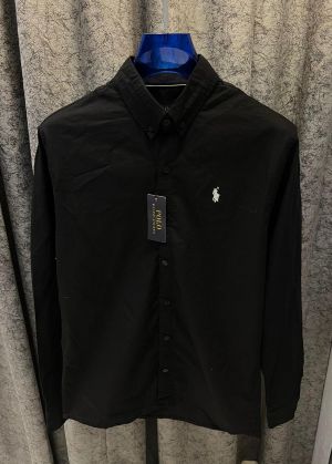 RALP-H L-AUREN P-OLO IMPORTED STORE ARTICLE SHIRT linen fabric