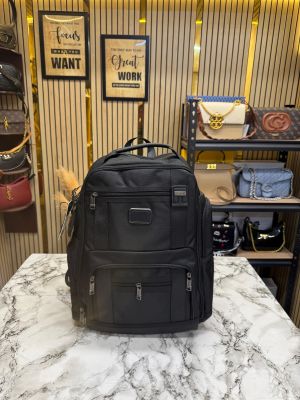 TUMI ALPHA BRIEF BACK PACK PREMIUM QUALITY TRAVEL BAG (T85619-BLACK)